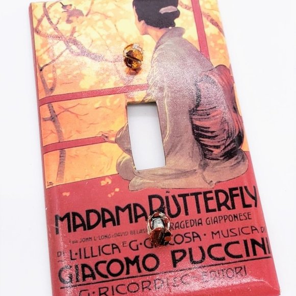Art Plates Madama Butterfly Puccini Light Switch Cover Wall Plate Opera Decor - Picture 1 of 4